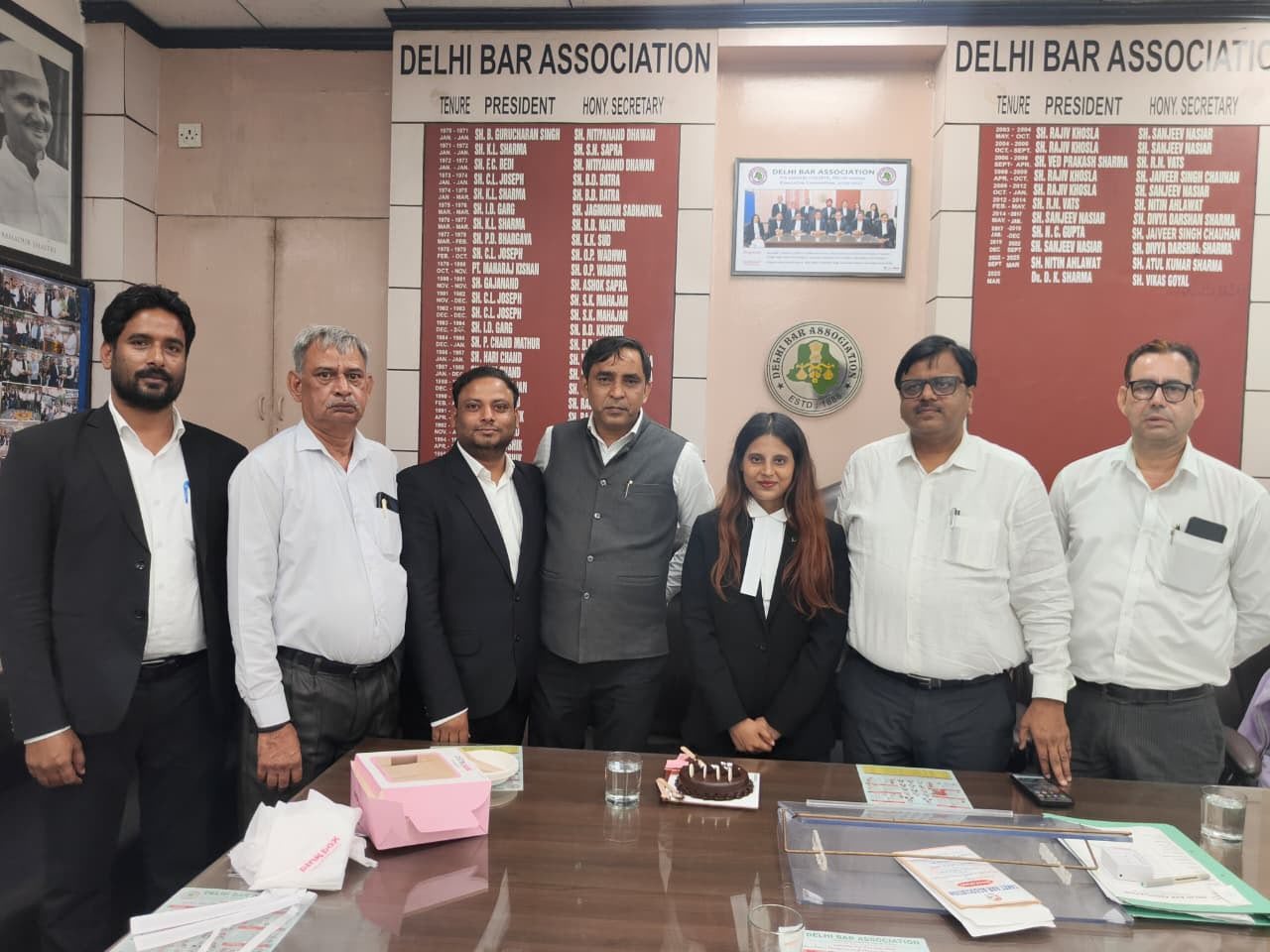 Adv. Swati Suman with members of Delhi Bar Association